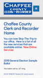 Mobile Screenshot of chaffeecountyclerk.org